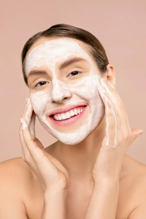 face mask on face